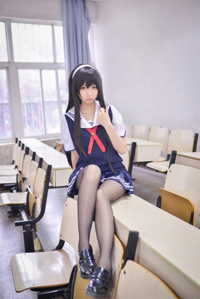 网红Coser@雪琪SAMA 霞之丘诗羽 [24P/66.5MB]-萌图网