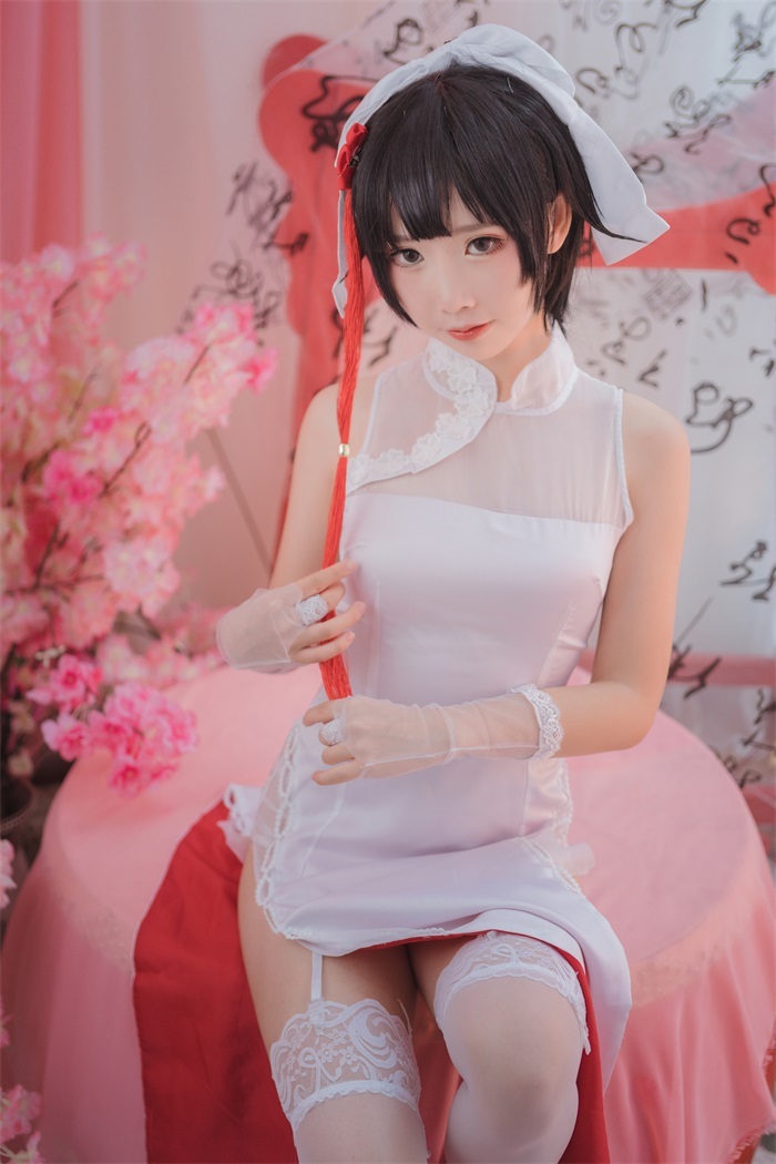 人气动漫Coser@面饼仙儿 旗袍白丝高雄 [29P/217MB-萌图网