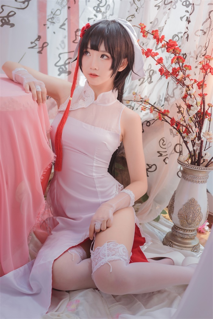 人气动漫Coser@面饼仙儿 旗袍白丝高雄 [29P/217MB插图3