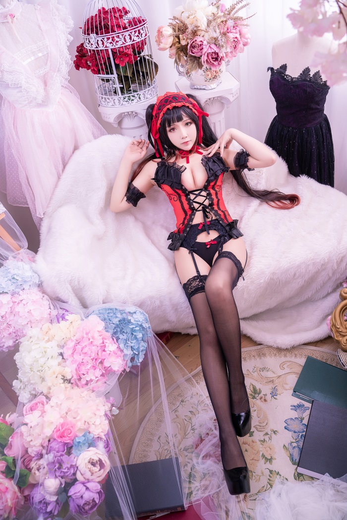 微博红人Coser@抱走莫子aa-狂三 内衣诱惑 [38P/0.98G]插图2