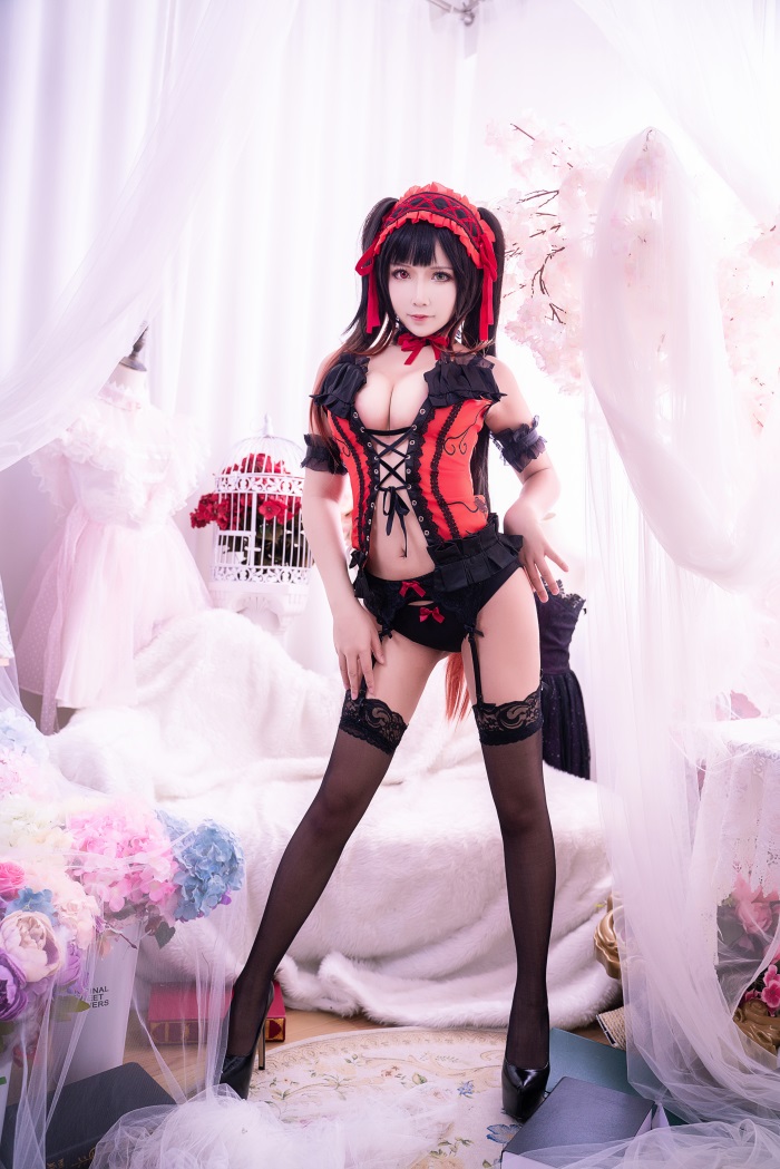 微博红人Coser@抱走莫子aa-狂三 内衣诱惑 [38P/0.98G]插图3