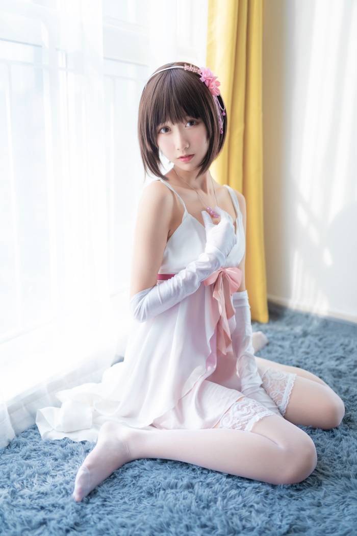 网红Coser@木绵绵OwO – 加藤惠cos礼服部分 [39P/184MB]插图2