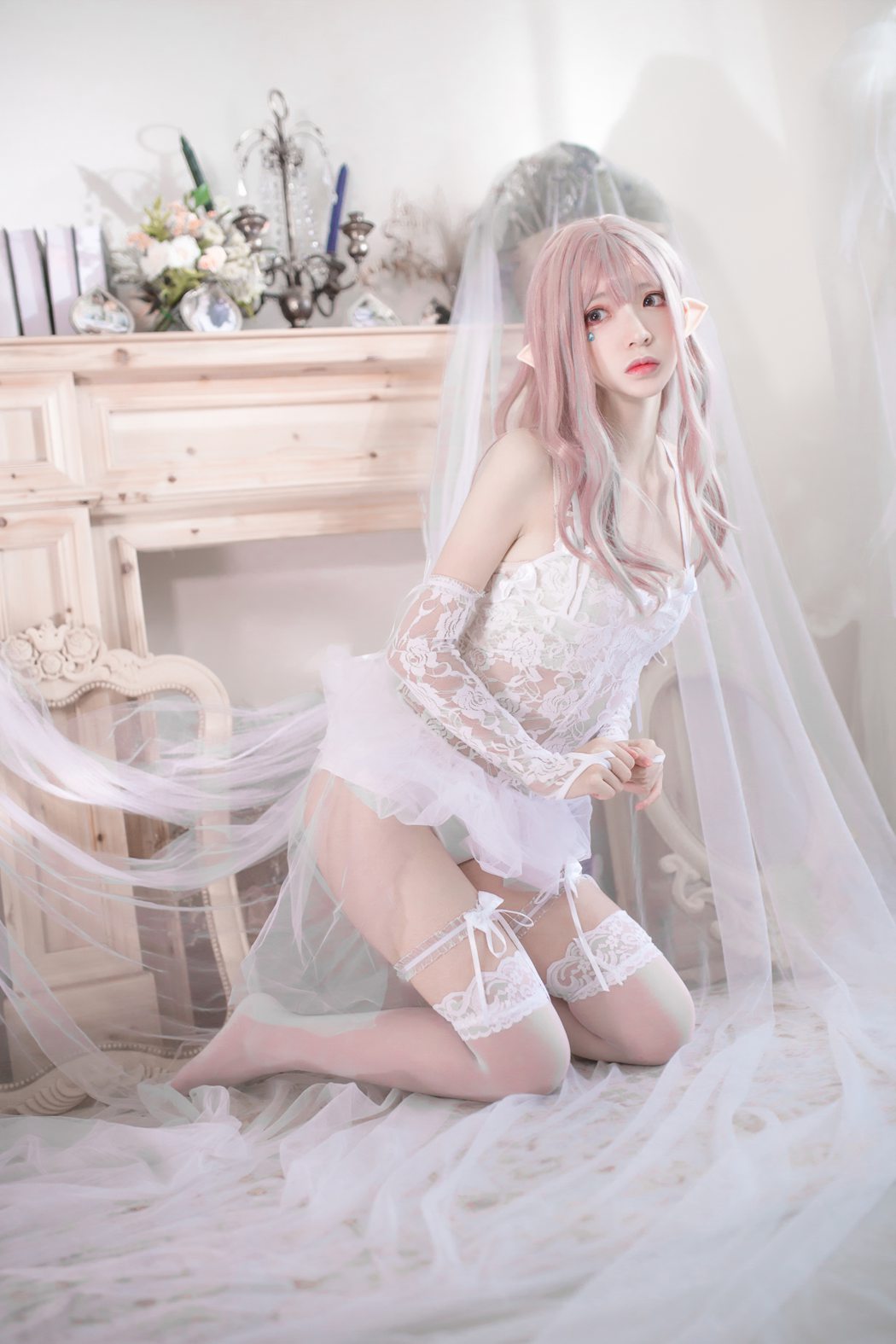 网红Coser@疯猫ss – 纯白精灵 [29P/937MB]插图2