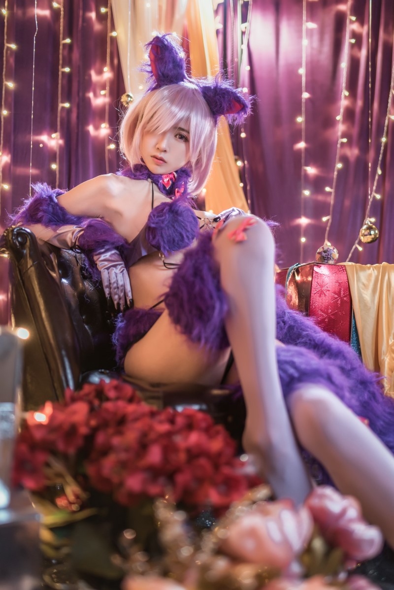 网红Coser@鳗鱼霏儿 – 紫色礼装[10P/149MB]插图2