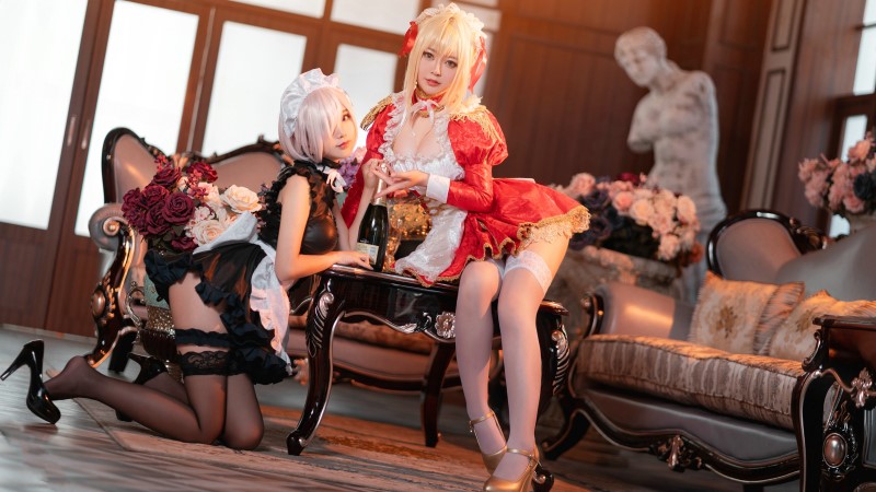 微博人气Coser@半半子 Claudius Kyrielight Maid [22P/34M]插图2