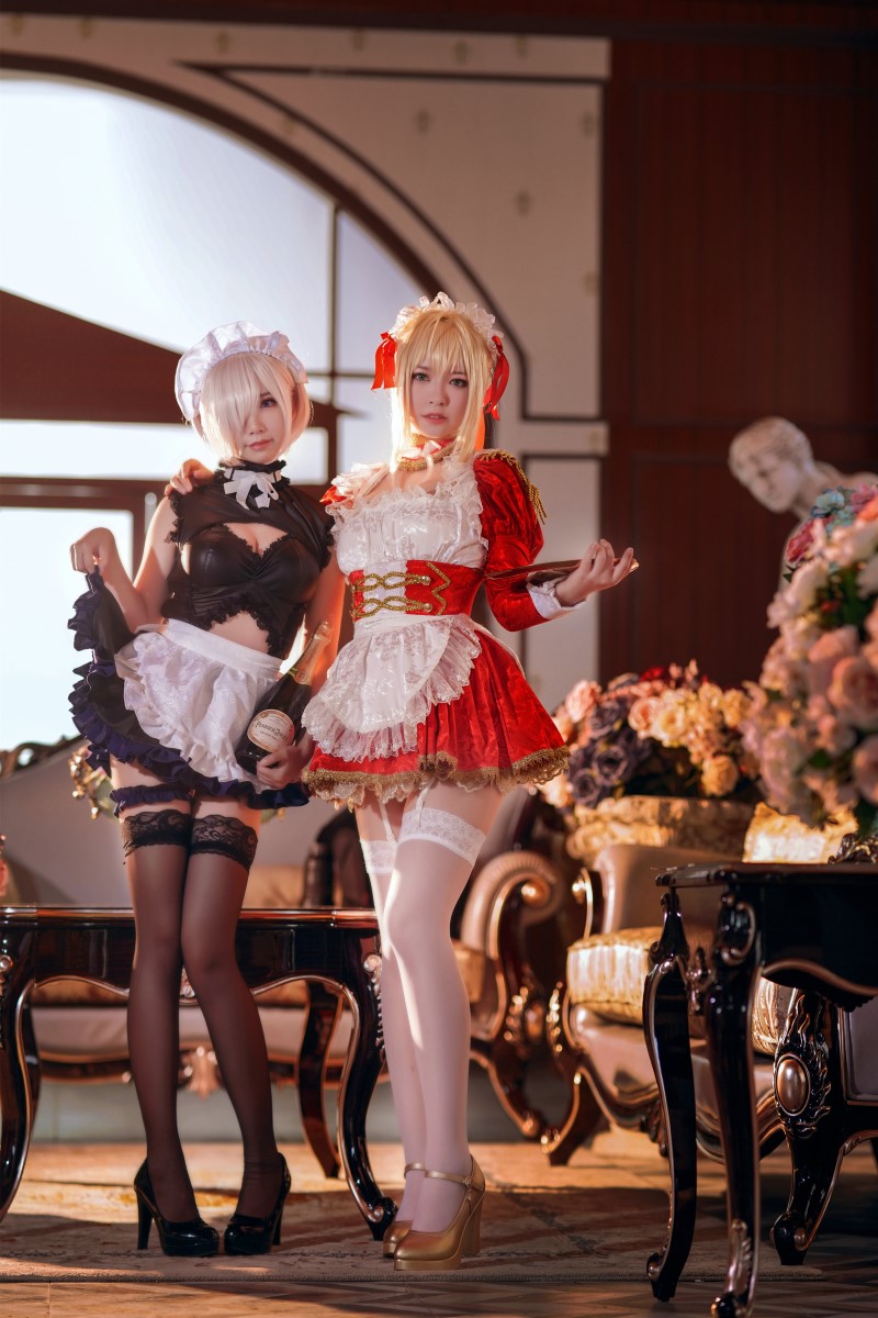 微博人气Coser@半半子 Claudius Kyrielight Maid [22P/34M]插图3