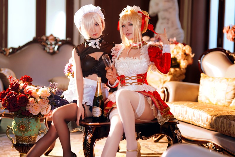 微博人气Coser@半半子 Claudius Kyrielight Maid [22P/34M]插图4