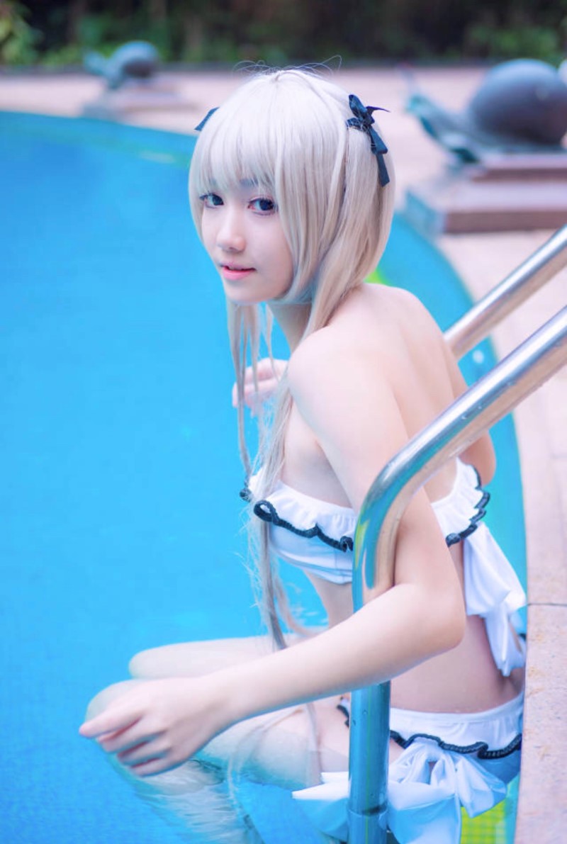 微博红人动漫Coser@南桃Momoko 穹水着 [15P/10MB]插图3