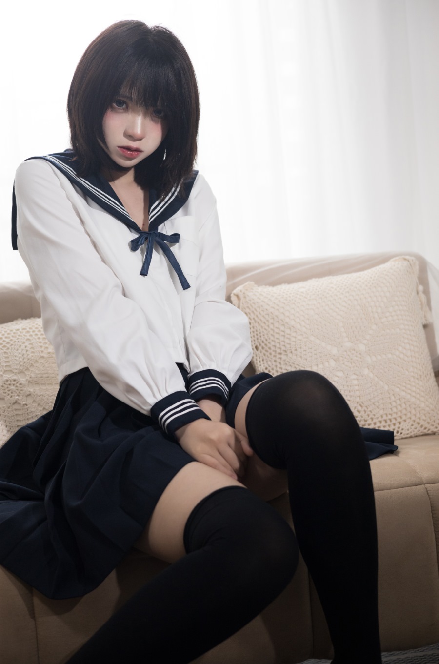 网紅Coser@疯猫ss 病娇JK [40P/624MB]插图4