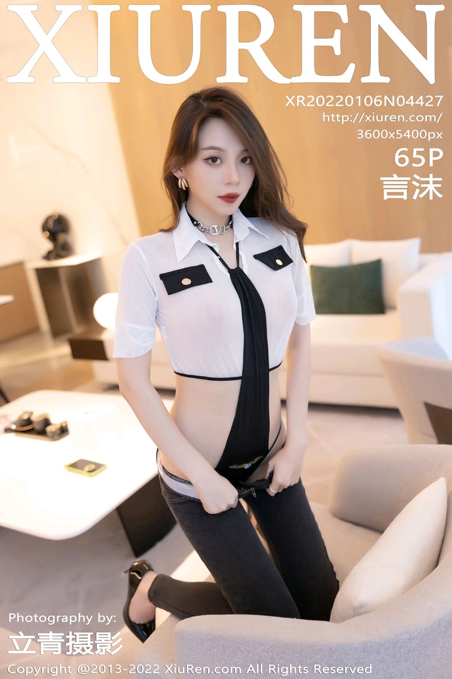 [Xiuren秀人网]2022.01.06 NO.4427 制服诱惑 言沫 [65+1P/518MB]插图4