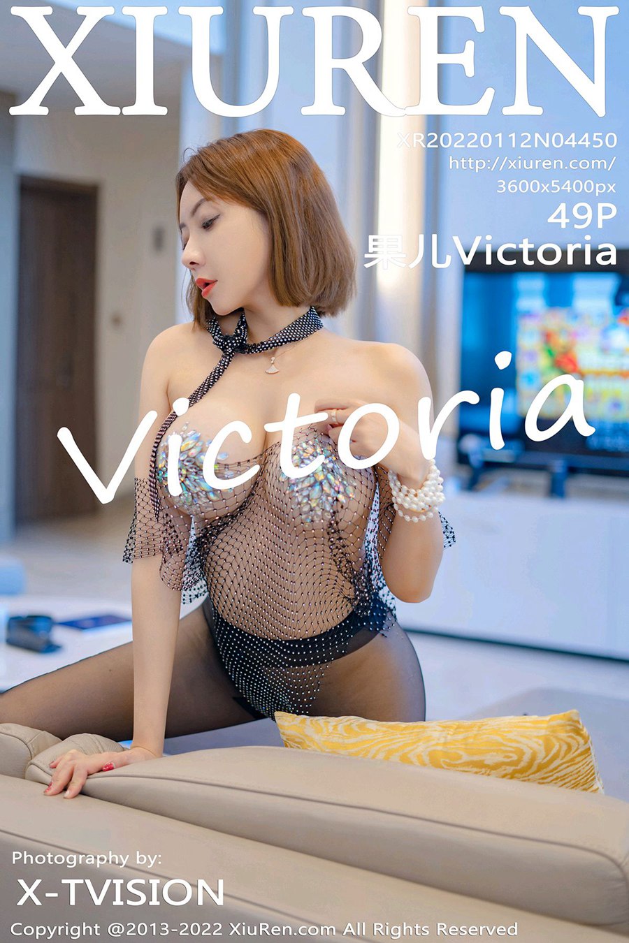 [Xiuren秀人网]2022.01.12 NO.4450 透明上衣诱人黑丝 果儿Victoria [49+1P/492MB]插图2