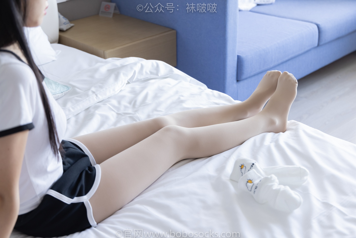 [BoBoSocks袜啵啵]NO.031 小奶熊-AJ板鞋、白棉袜、厚肉丝 [149P/1V/3.80GB]插图1