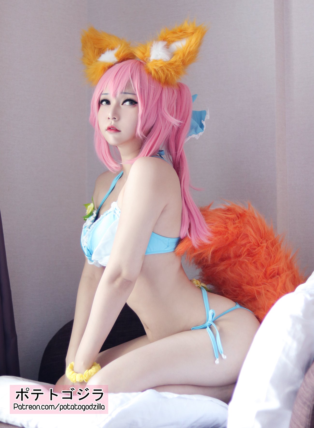 Potato Godzilla – Tamamo Bikini[20P/189MB]插图3