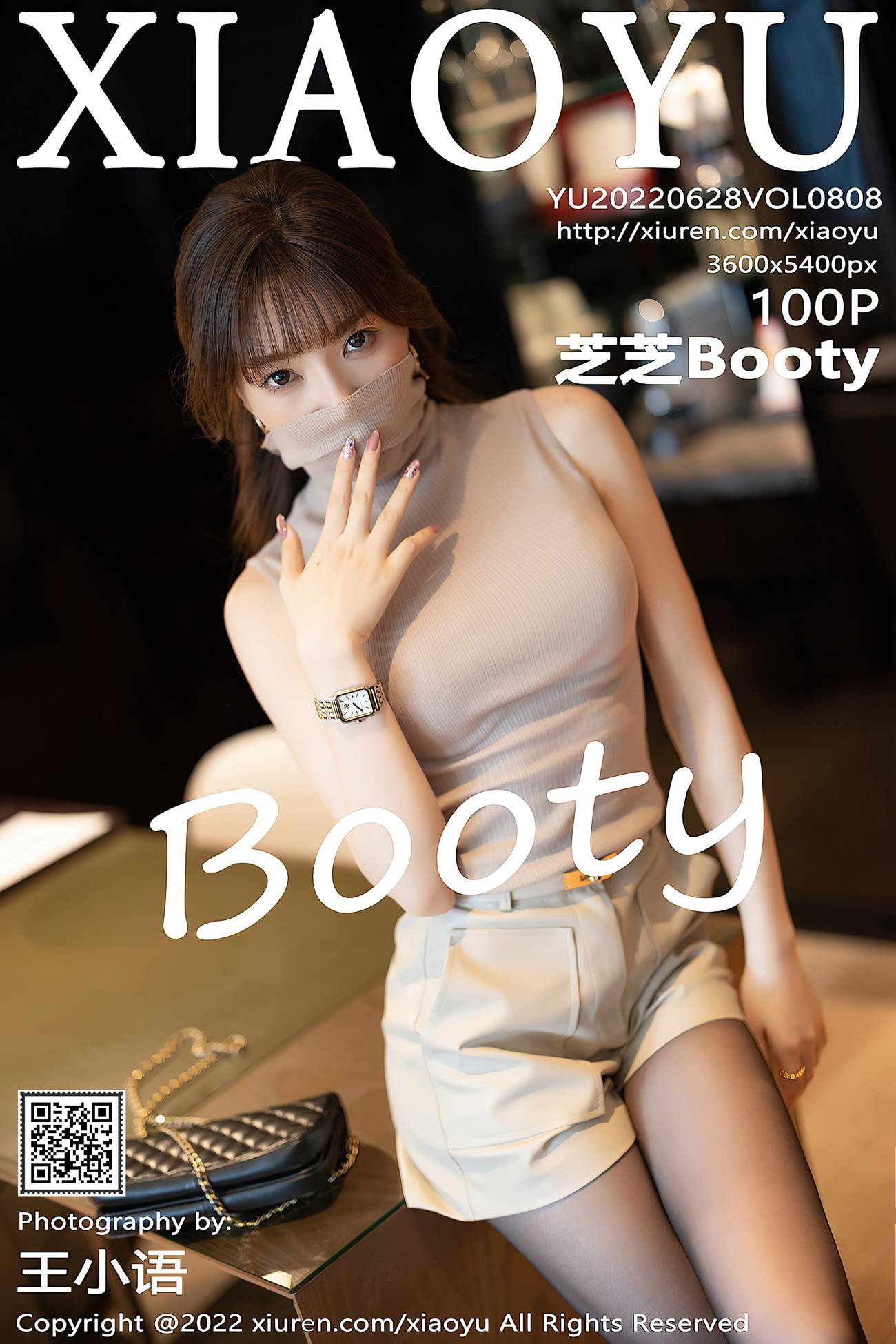 [XIAOYU语画界] 2022.06.28 VOL.808 芝芝Booty 黑丝美腿[101P/884MB]插图2