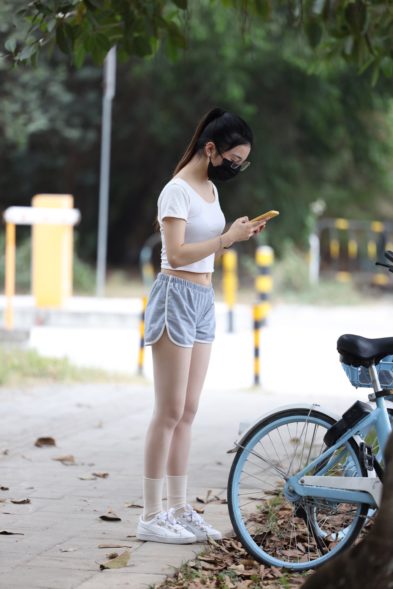 精选街拍作品 NO.1706 辉辉街拍作品 – 大学城半日游遇见骑单车的女学生[148P/199MB]插图1