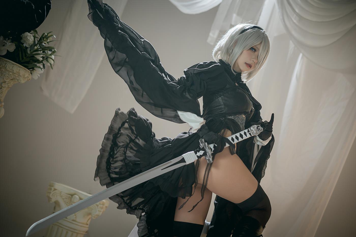 是一只熊仔吗 – Nier 2B Dress Ver[6P/15MB]插图1