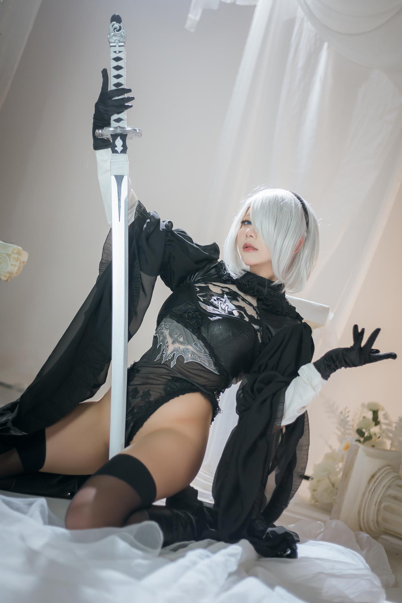 是一只熊仔吗 – Nier 2B Dress Ver[6P/15MB]插图2