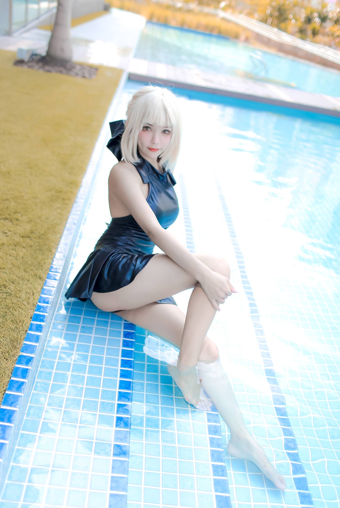 Kitkat Cosplay – Saber Alter Swimsuit [29P/102MB]插图4