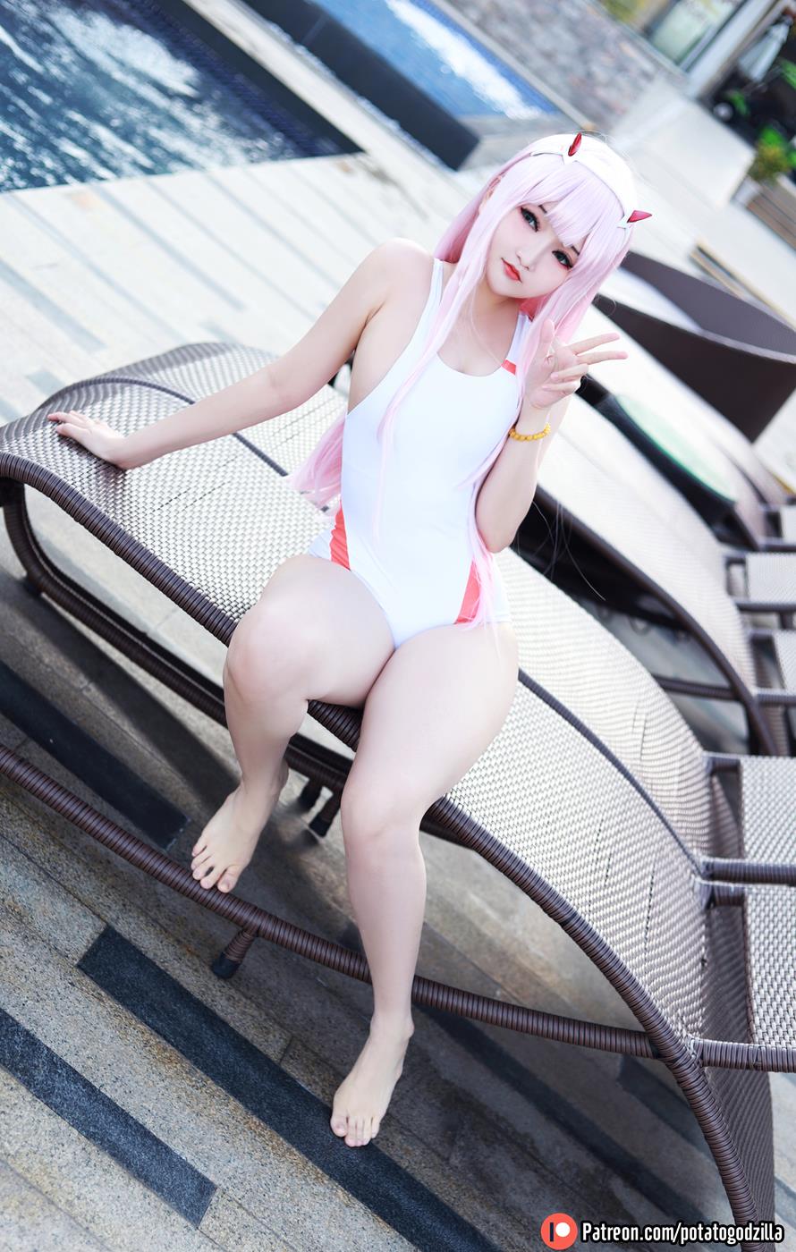 Potato Godzilla – Zero Two Swimsuit[29P/105MB]插图2