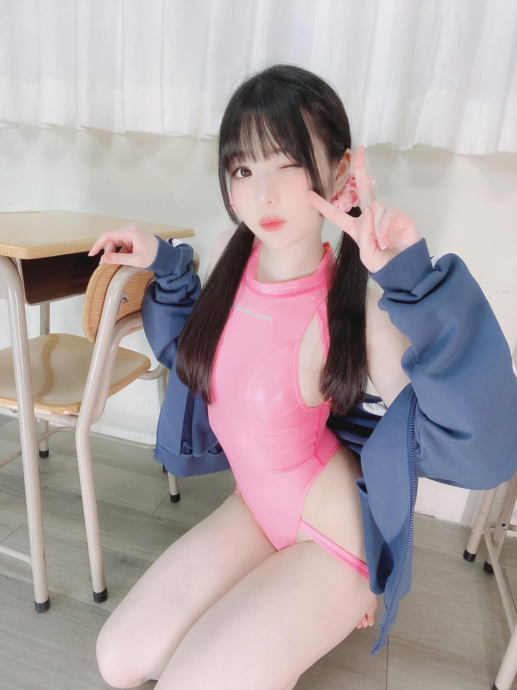 霜月shimo – Pink Swimsuit[21P/100MB]插图2