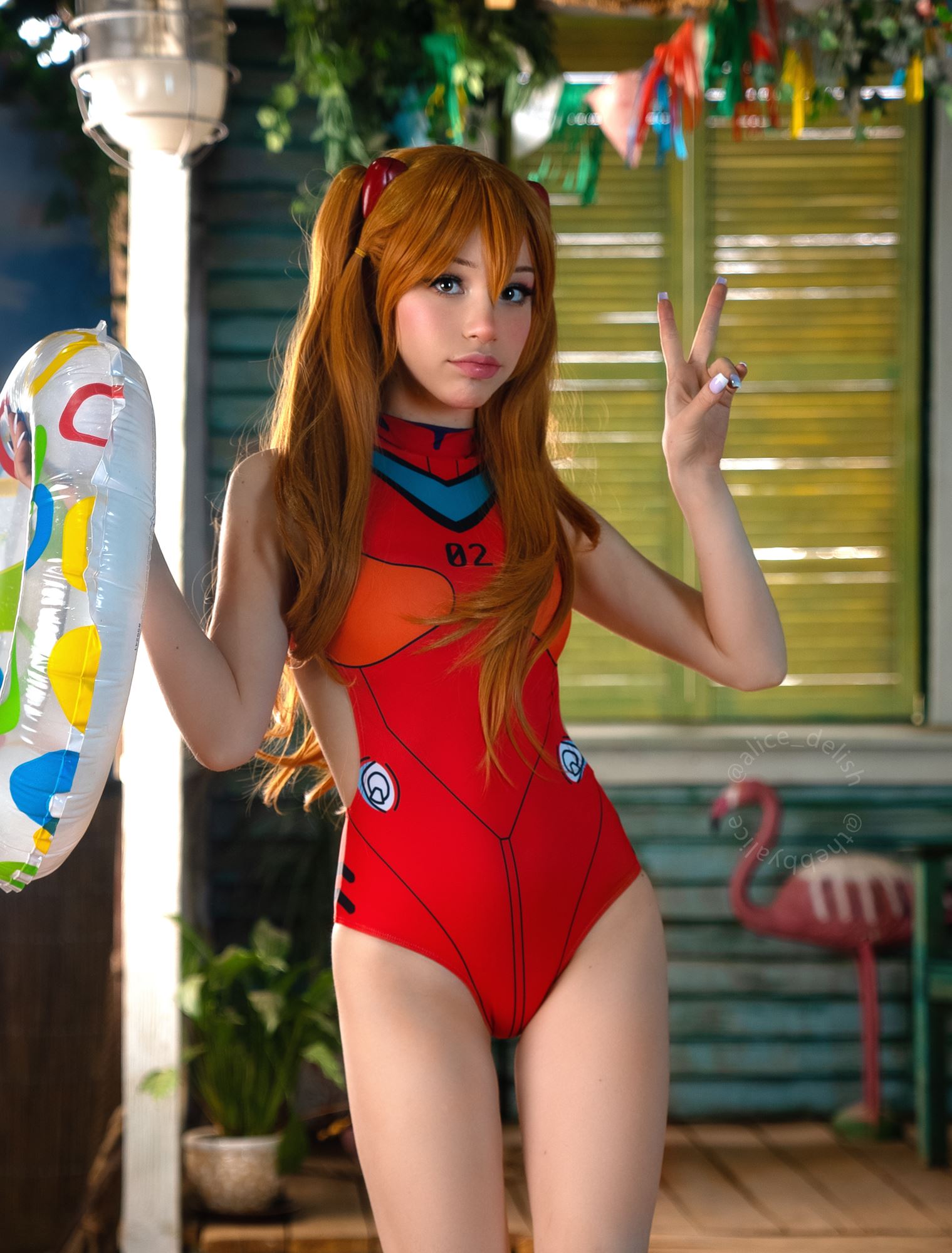 Alice Delish – Asuka Swimsuit[14P/34MB]插图1