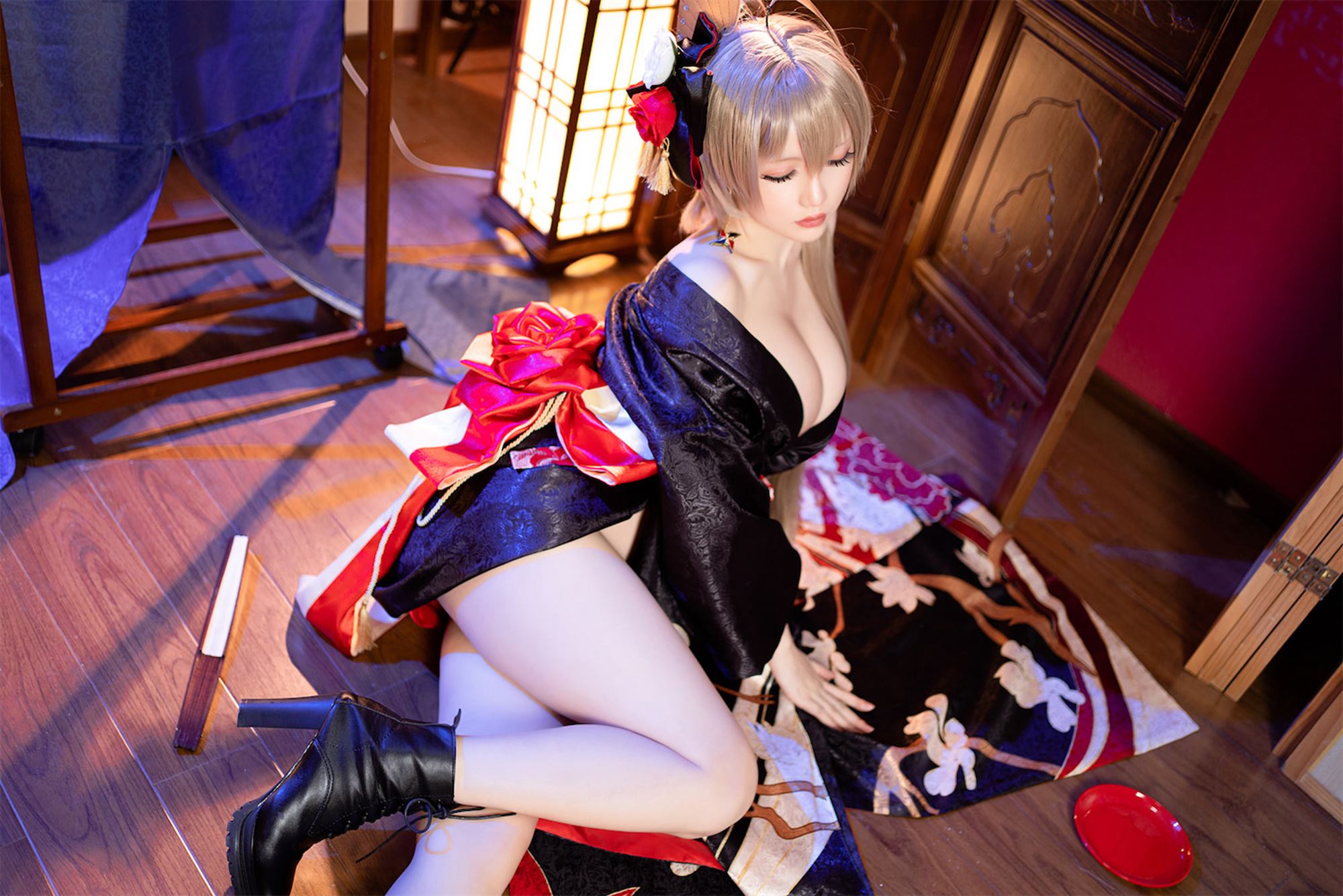 网紅Coser@星之迟迟@ 碧蓝航线让巴尔 [48P/429MB]插图4