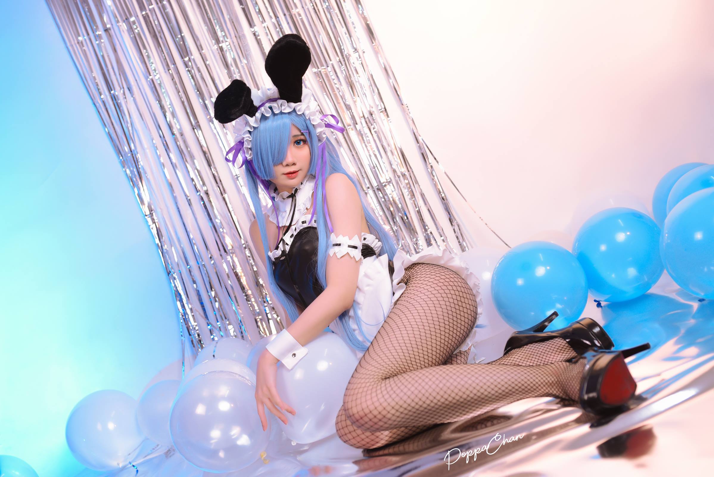 PoppaChan – Rem Bunny Re-Zero[37P1/2V/488MB]插图2