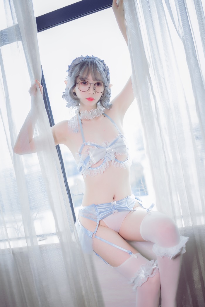 网红Coser@疯猫ss – .蓝色小精灵 [30P/180MB]-萌图网