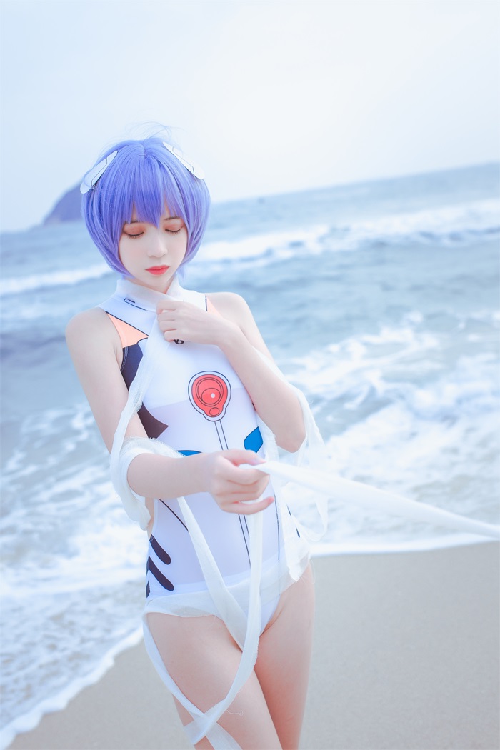 网红Coser@疯猫ss – 清新 绫波丽 [37P/228MB]插图2