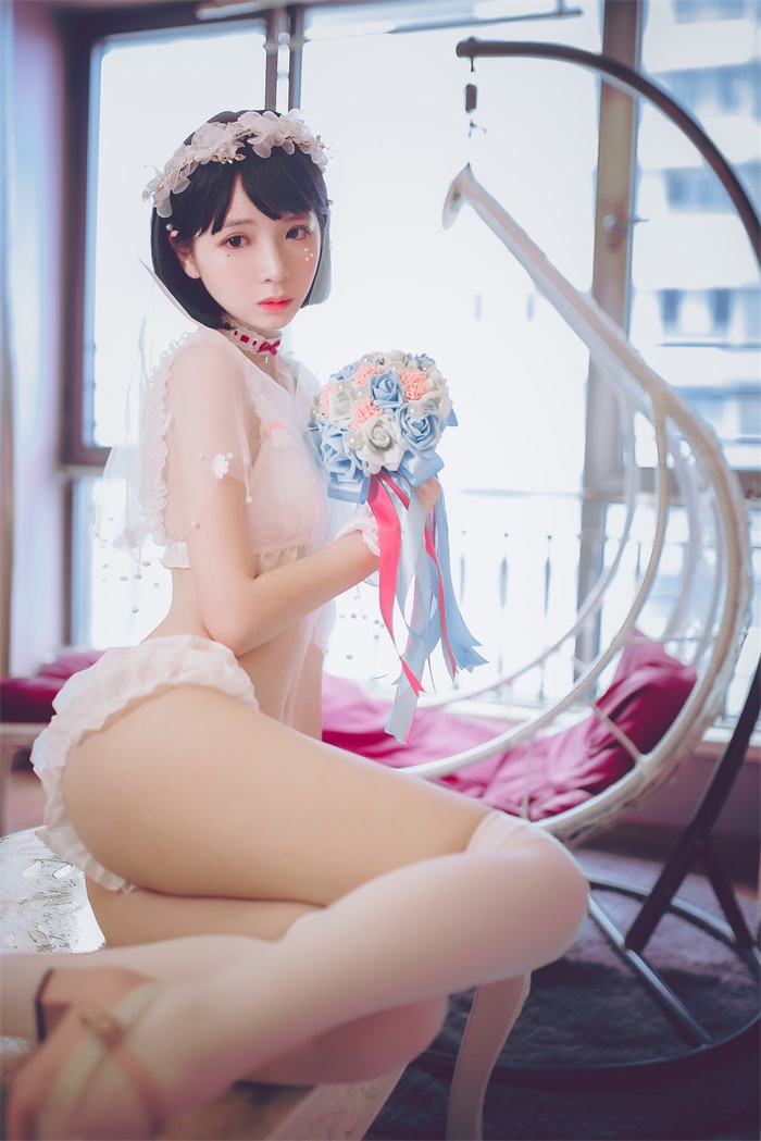 网红Coser@疯猫ss – 梦中的婚礼 洁白的婚纱 [49P/319MB]插图2