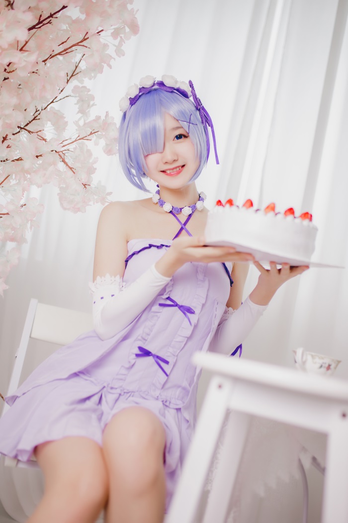 网红Coser@木绵绵OwO – 雷姆生日 [24P/152MB]插图2