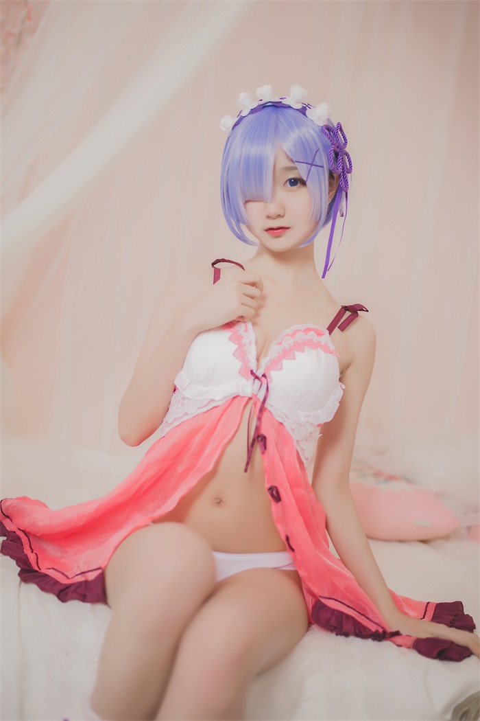 网红Coser@木绵绵OwO – 蕾姆睡衣 [24P/164MB]-萌图网