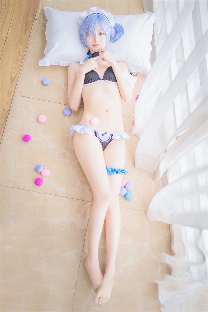 网红Coser@木绵绵OwO – 蕾姆泳装 [26P/25.4MB]插图2