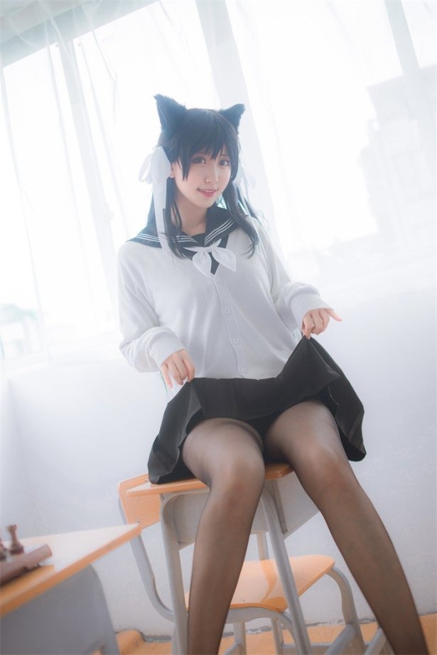 微博红人动漫Coser@-黑川-獒犬黑丝制服 [30P/259MB]-萌图网