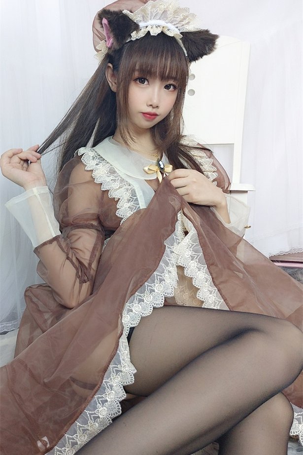 微博红人Coser@雪琪SAMA – 透明女仆 [43P/4V/234MB]-萌图网