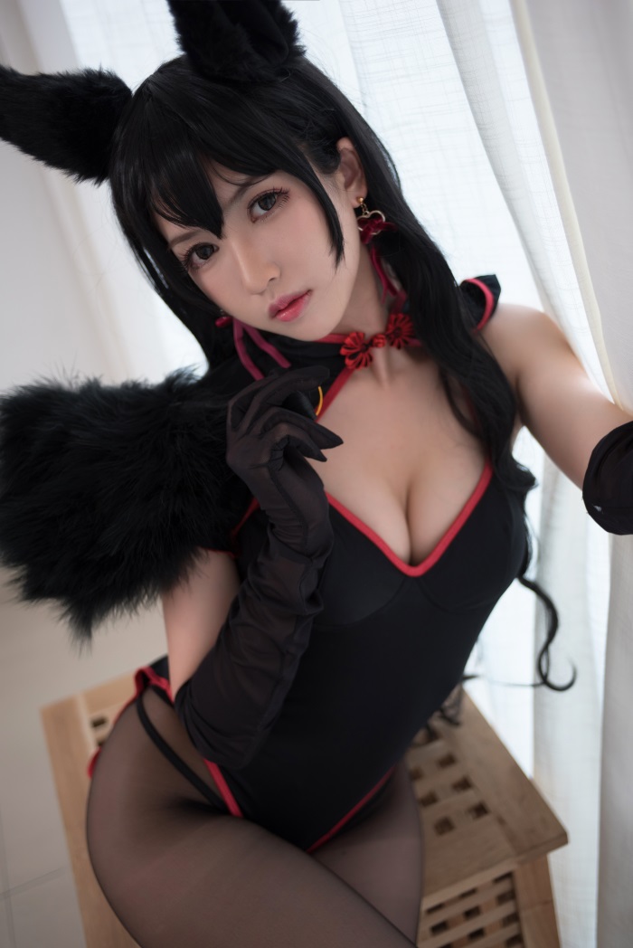 网红Coser@鳗鱼霏儿 – 兽耳 黑丝 [13P/103MB]插图2