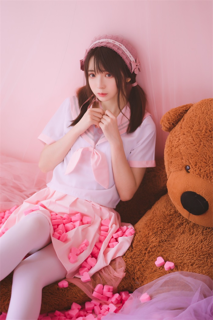 网红Coser@疯猫ss – 粉红色丝袜狂想曲 [54P/623MB]插图3