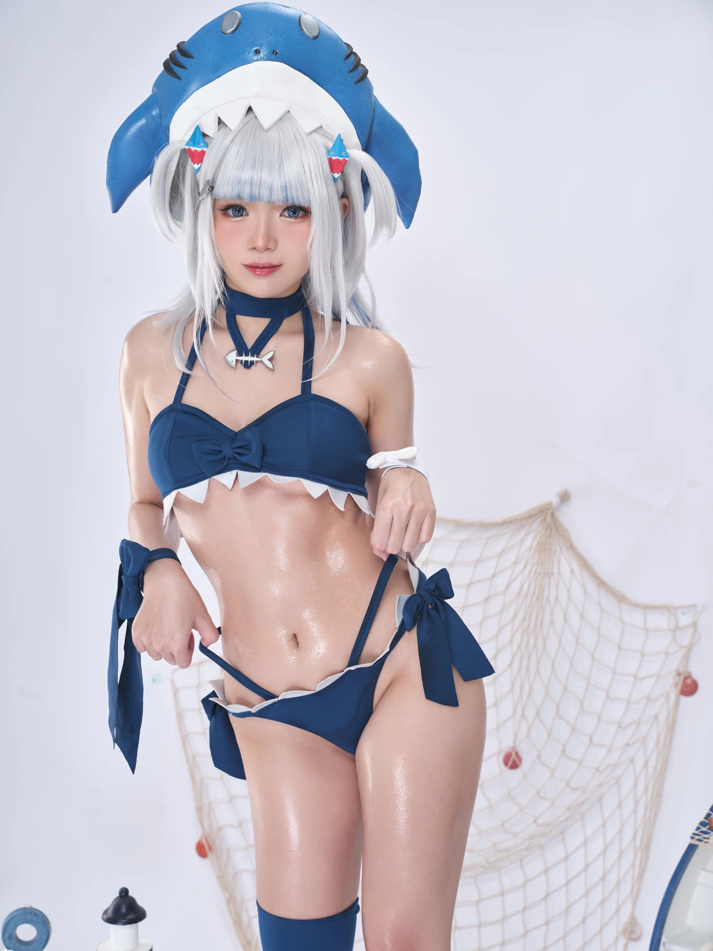 ZinieQ – Hololive Gawr Gura Swimsuit[25P/2V/638MB]插图1