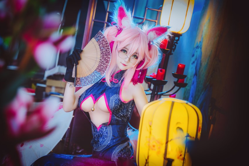 网红Coser@yui金鱼 – 旗袍 玉藻前 [13P/168MB]插图3