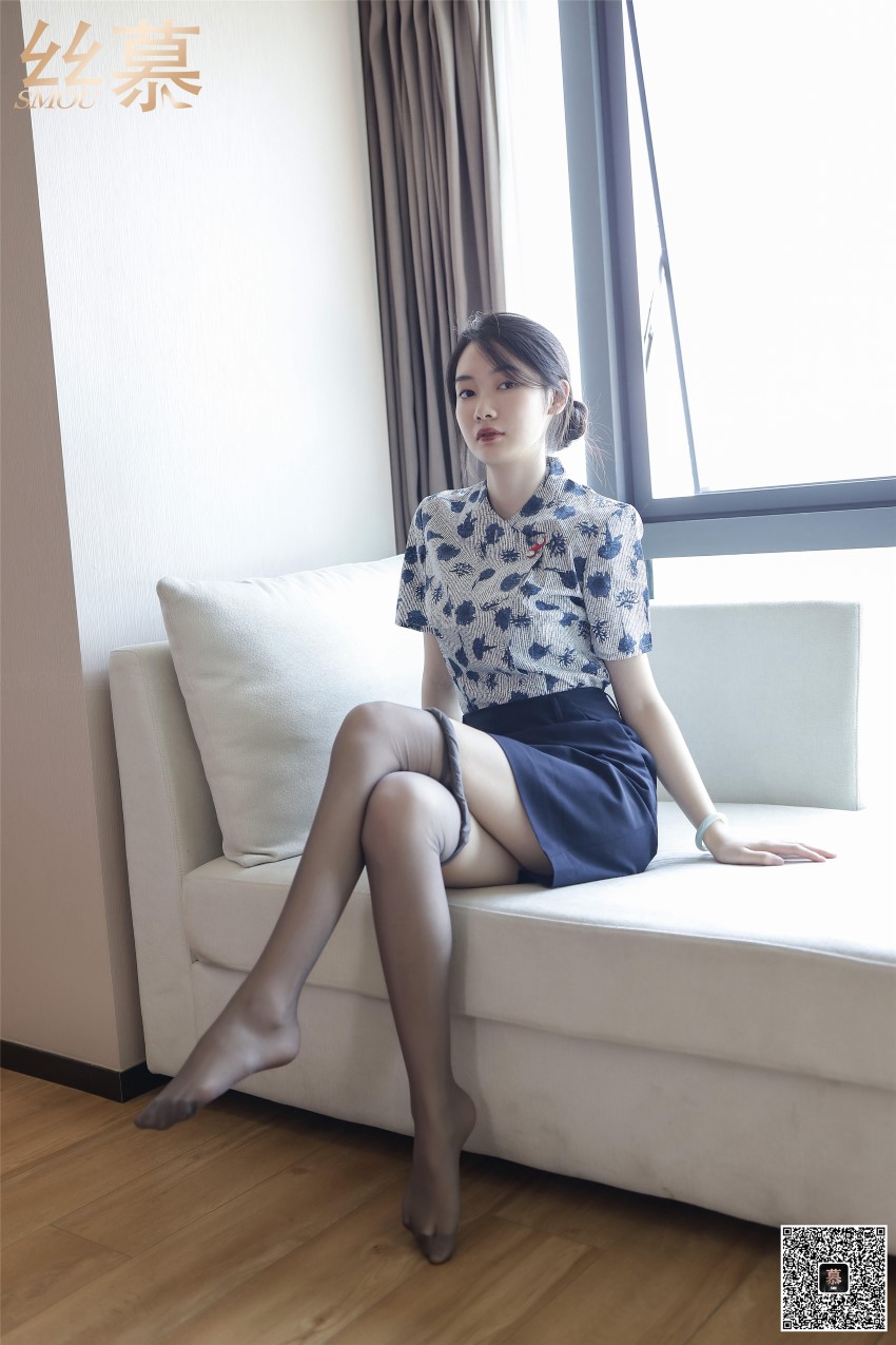 丝慕写真 SM363 天天一元 可儿《面试灰丝空乘》[65P/111MB]插图4
