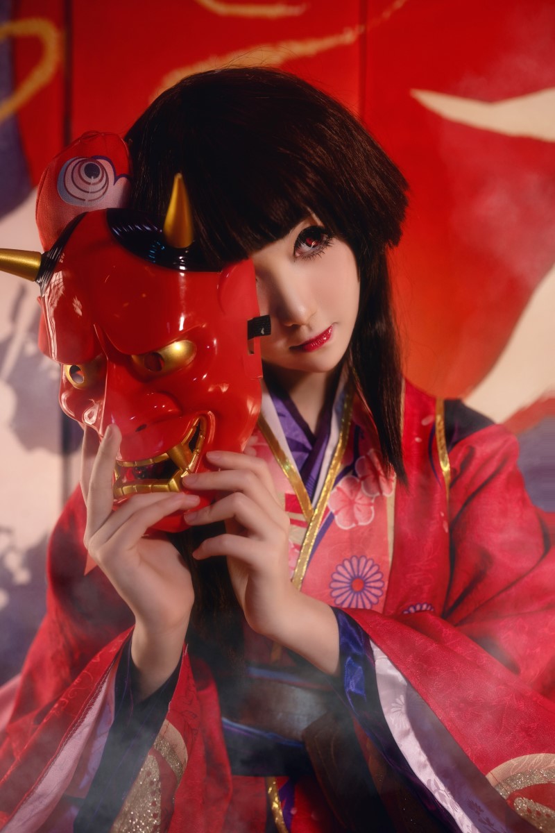 微博红人动漫Coser@南桃Momoko 神乐和服 [13P/29MB]插图1