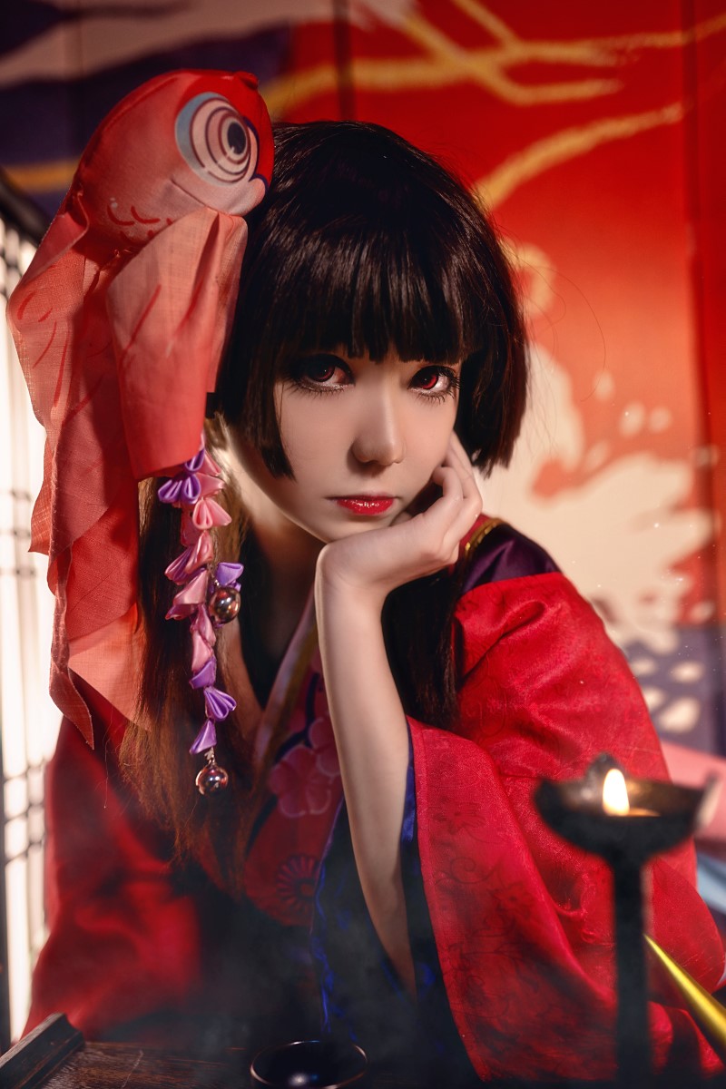 微博红人动漫Coser@南桃Momoko 神乐和服 [13P/29MB]插图2