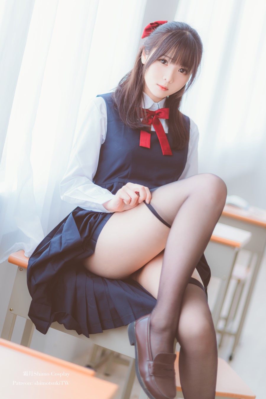 霜月shimo  – 黑丝 兽耳 JK [17P/204MB]插图3