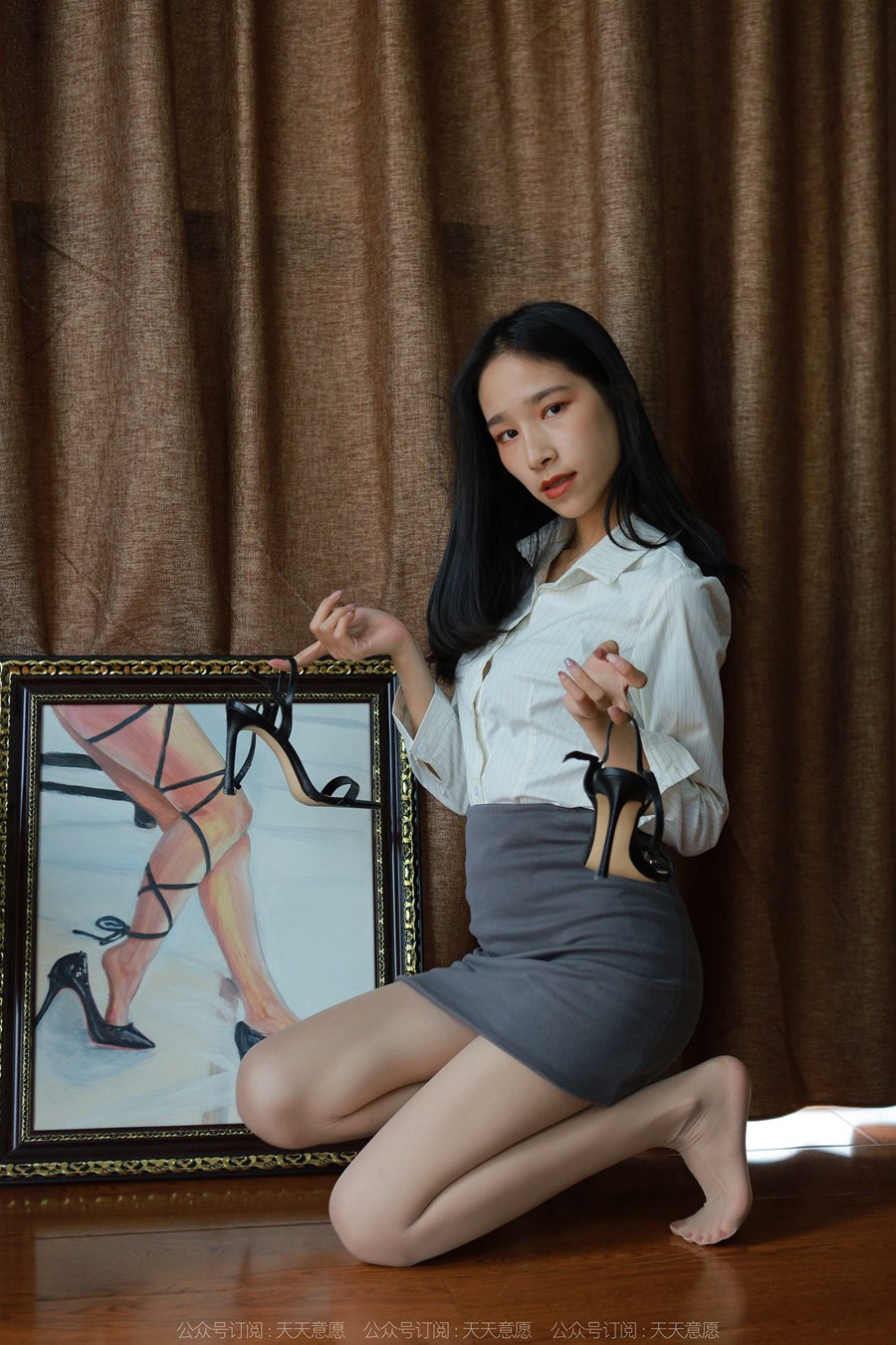 [IESS异思趣向] 耽丝 211205 地板上的黑色凉鞋 美子 [89P/116MB]插图3