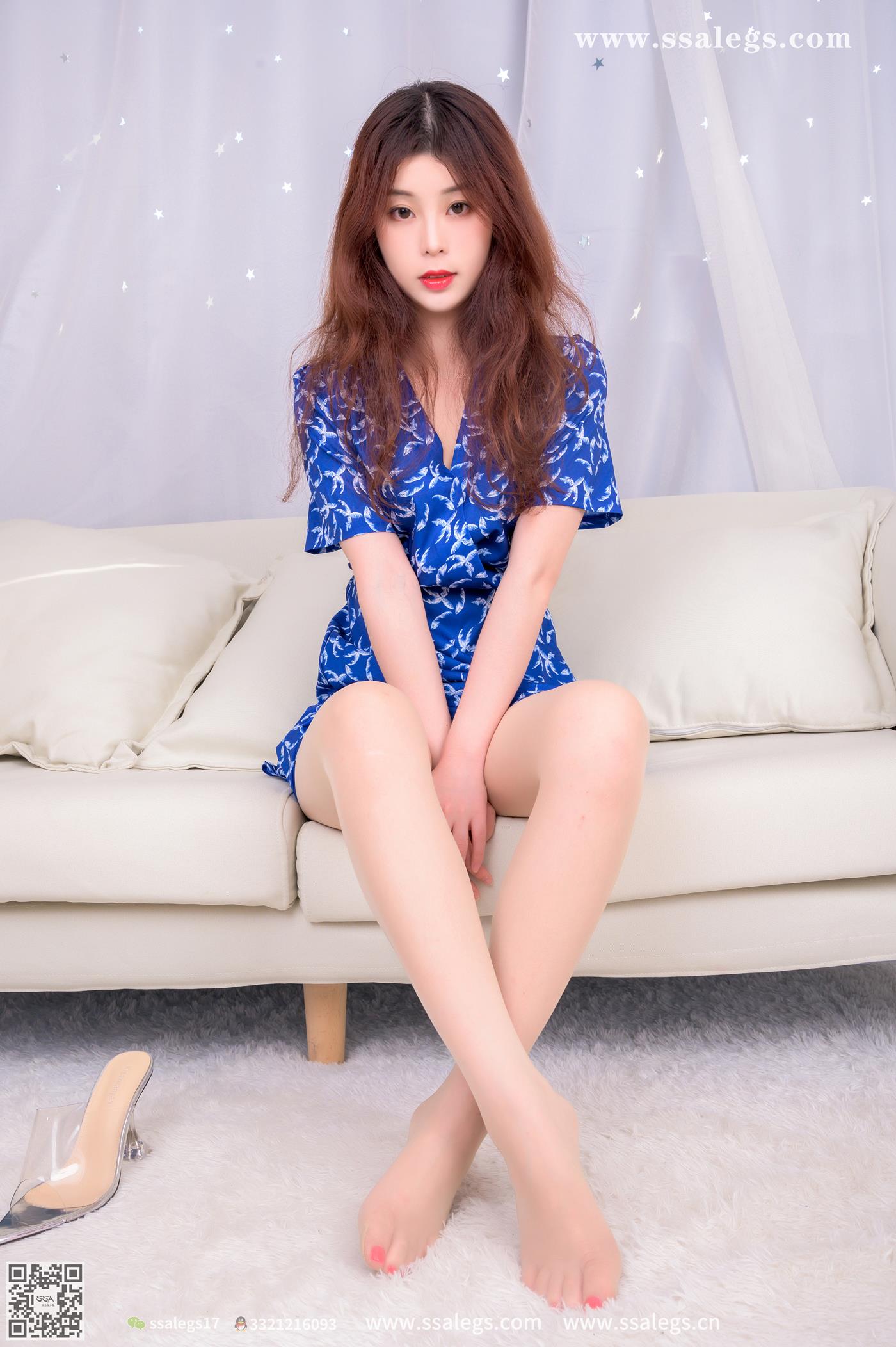 [SSA丝社]超清写真 NO.420 媛媛法式碎花裙肉丝写真(下)[122P/1.42GB]插图2