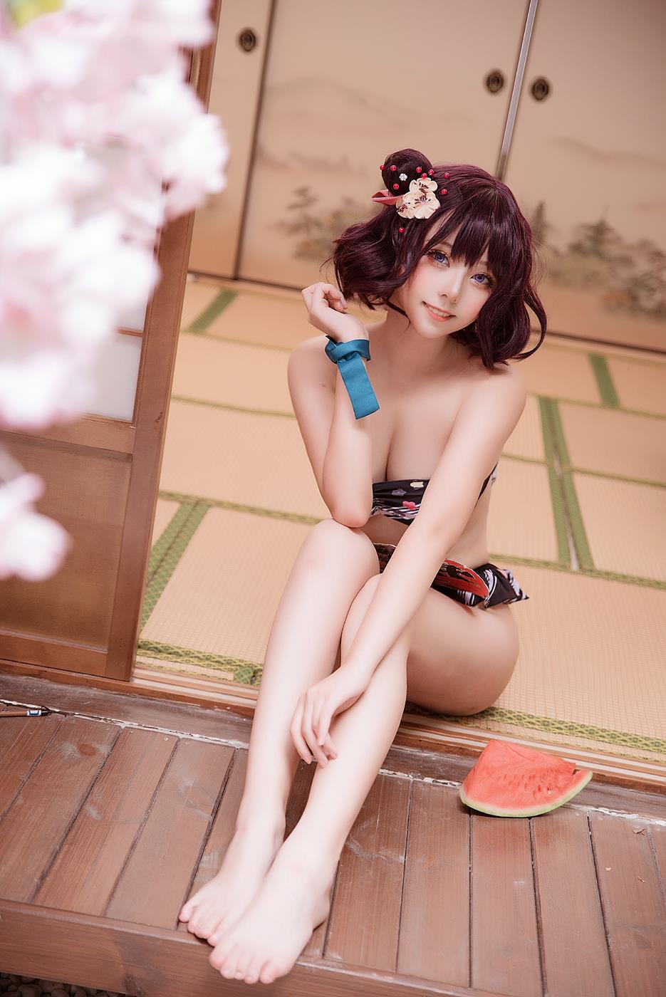 菌烨tako – 葛饰北斋 水着[9P/65MB]插图2