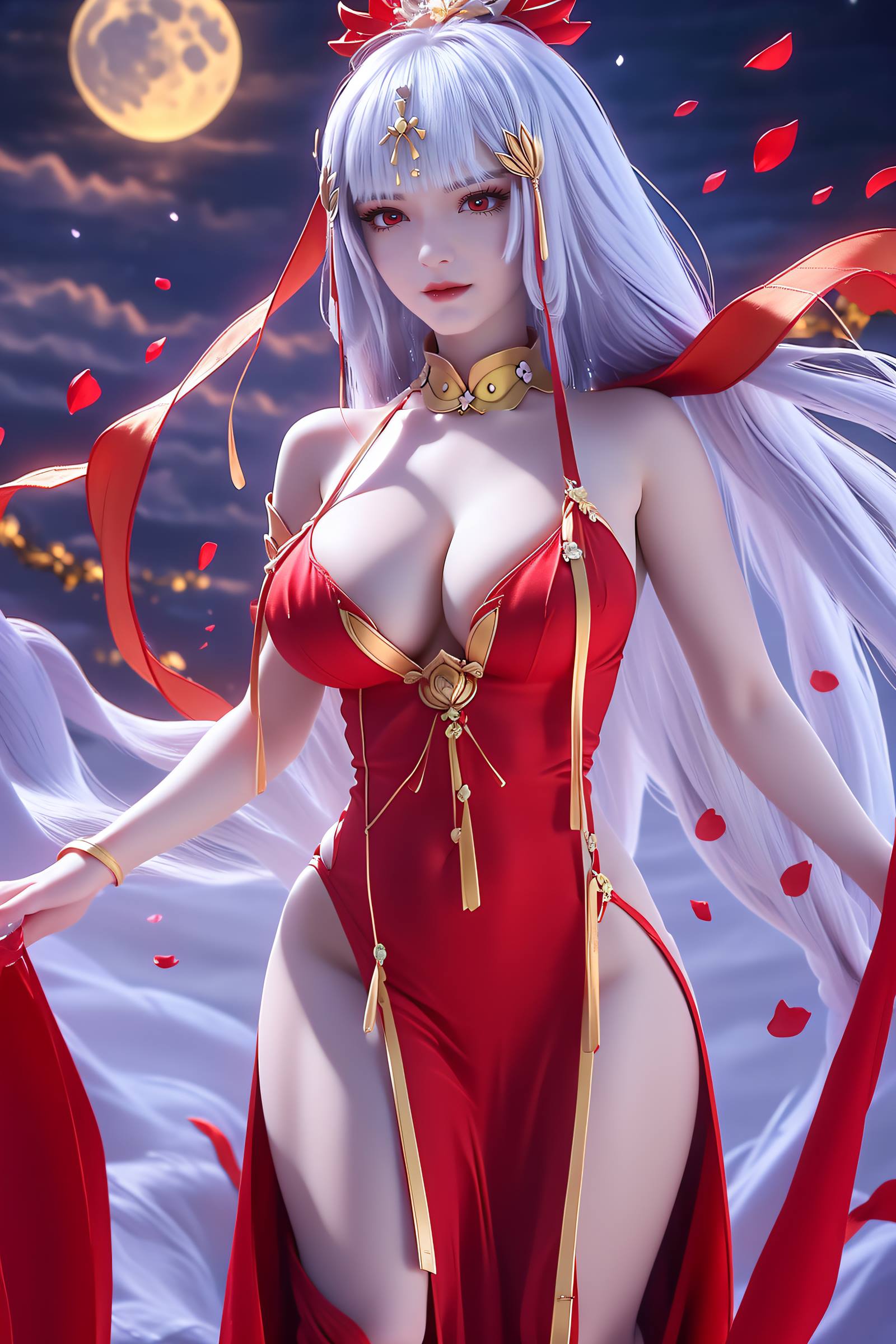 AI绘画 119 完美世界-太阴玉兔[41P/228MB]插图2