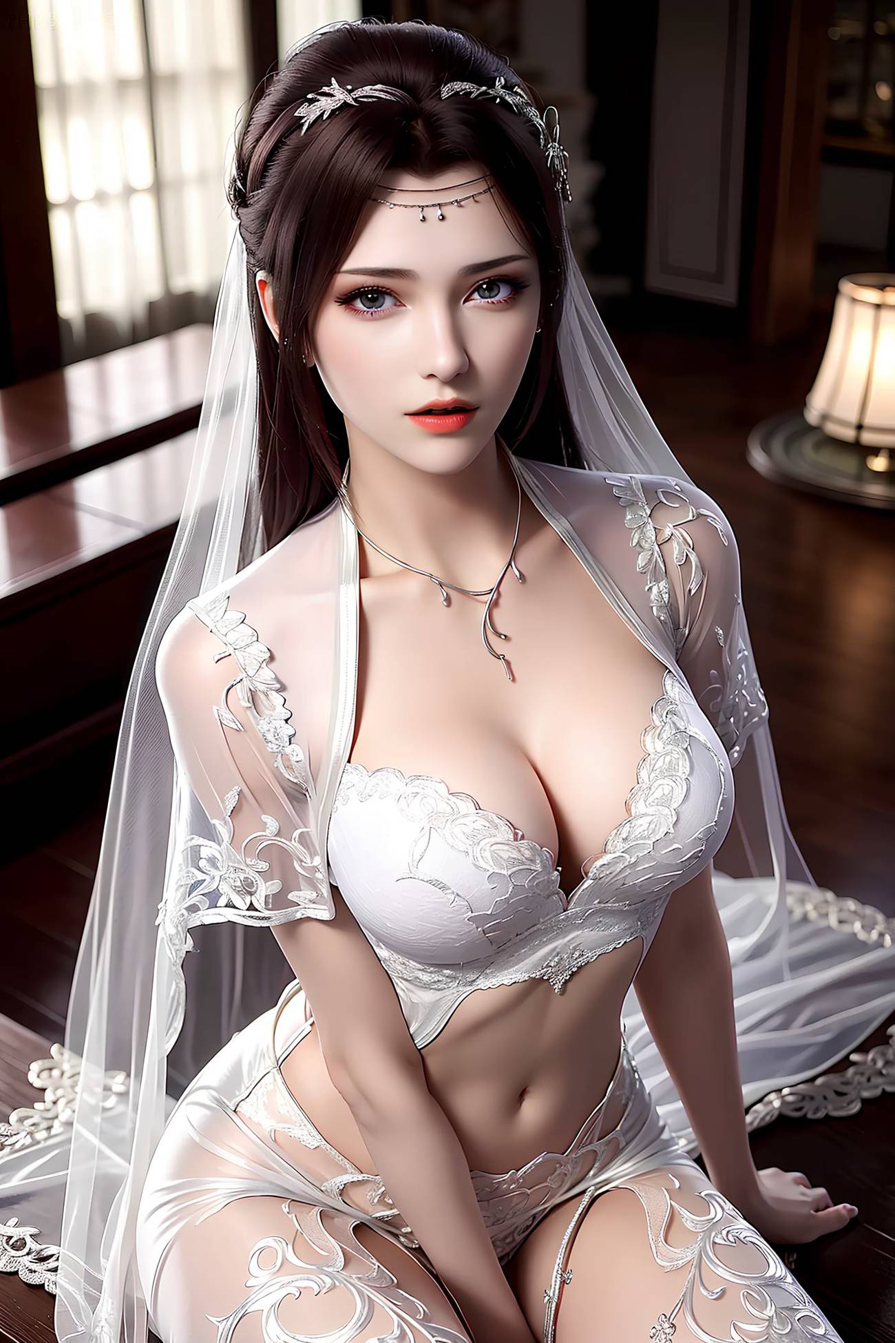 AI绘画 490 云韵白色婚纱[34P/845MB]插图2