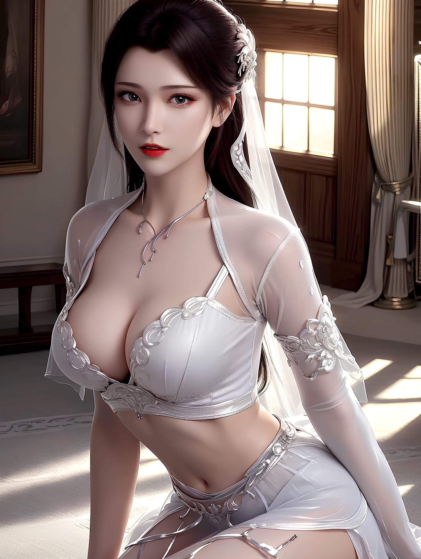 AI绘画 490 云韵白色婚纱[34P/845MB]插图3