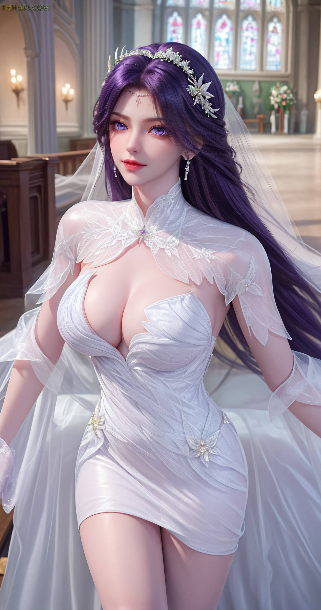 AI绘画 489 云曦白纱[41P/163MB]插图3